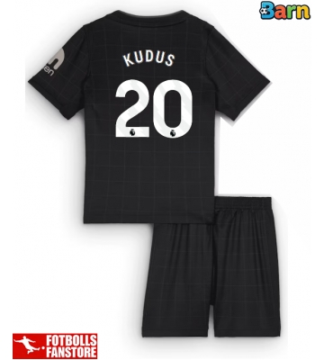 Tottenham Hotspur Mohammed Kudus #20 Bortatröja Barn 2025-26 Kortärmad (+ Korta byxor)